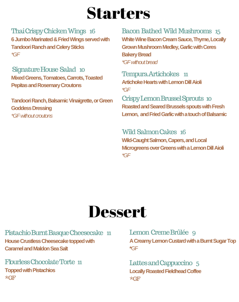 Starters & Desserts (8)
